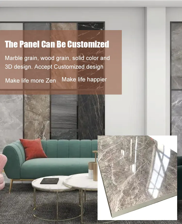 Yotop Factory Easy Install 3d Printing 4*8 Pvc Marble Sheet