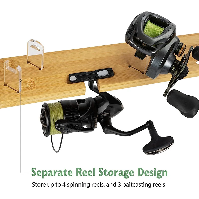 baitcaster reel storage Baitcasting Holder This is the ultimate rod storage for any saltwater or freshwater angler Dr.fish 2 Pack Round Baitcasting