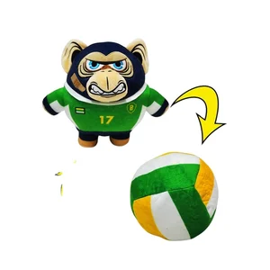 High Quality Custom Reversible Plush Toy Soft Flip Reversible Ball Stuffed Animal PP Cotton Filling Direct From Manufacturer
