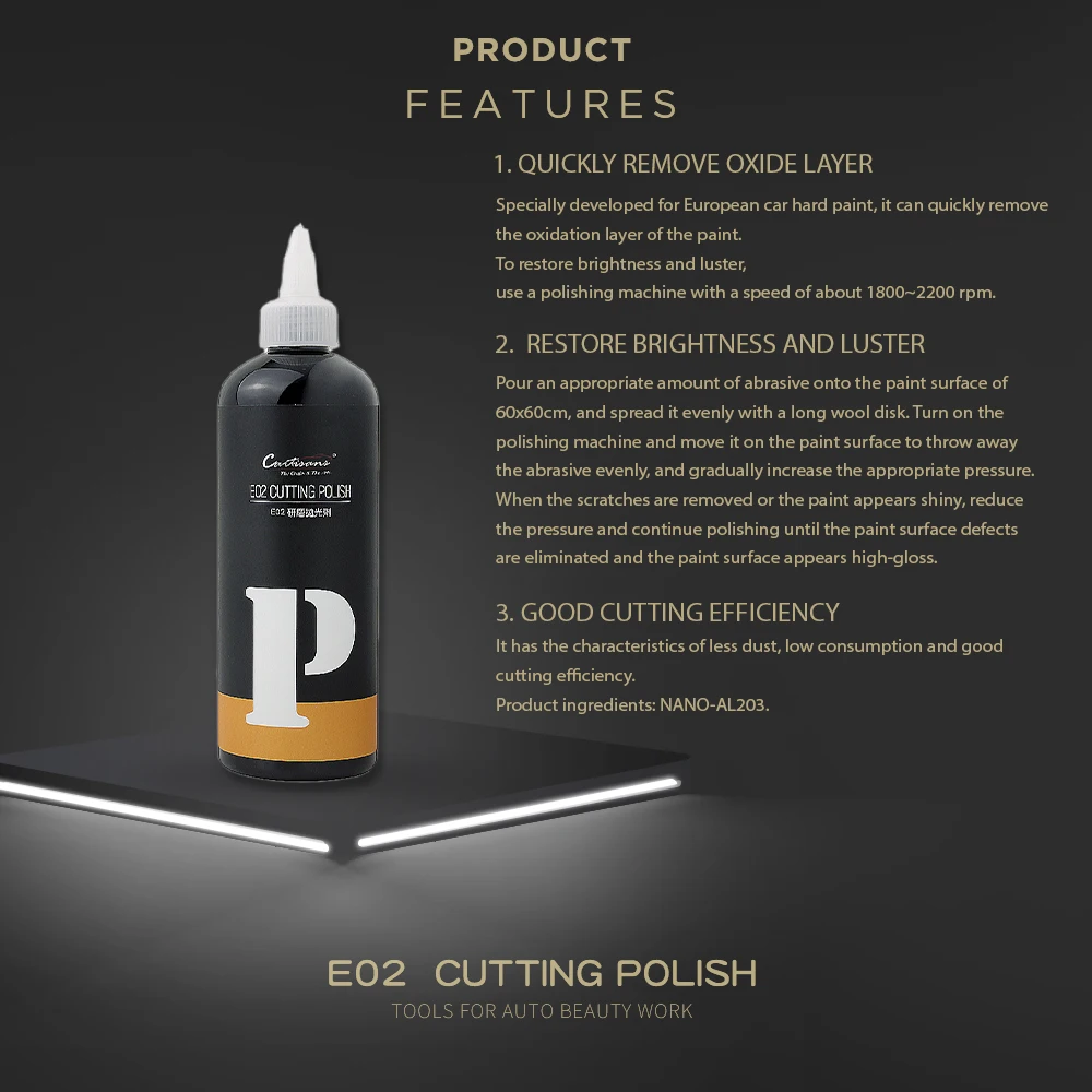 300 мл E02 составной Средний разрез для автомобиля детализирующее оборудование