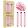 Lot de 3 bonnets de nuit roses - Boîte couleur