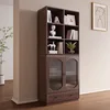 Black Solid Wood Bookshelf (Top Cabinet)