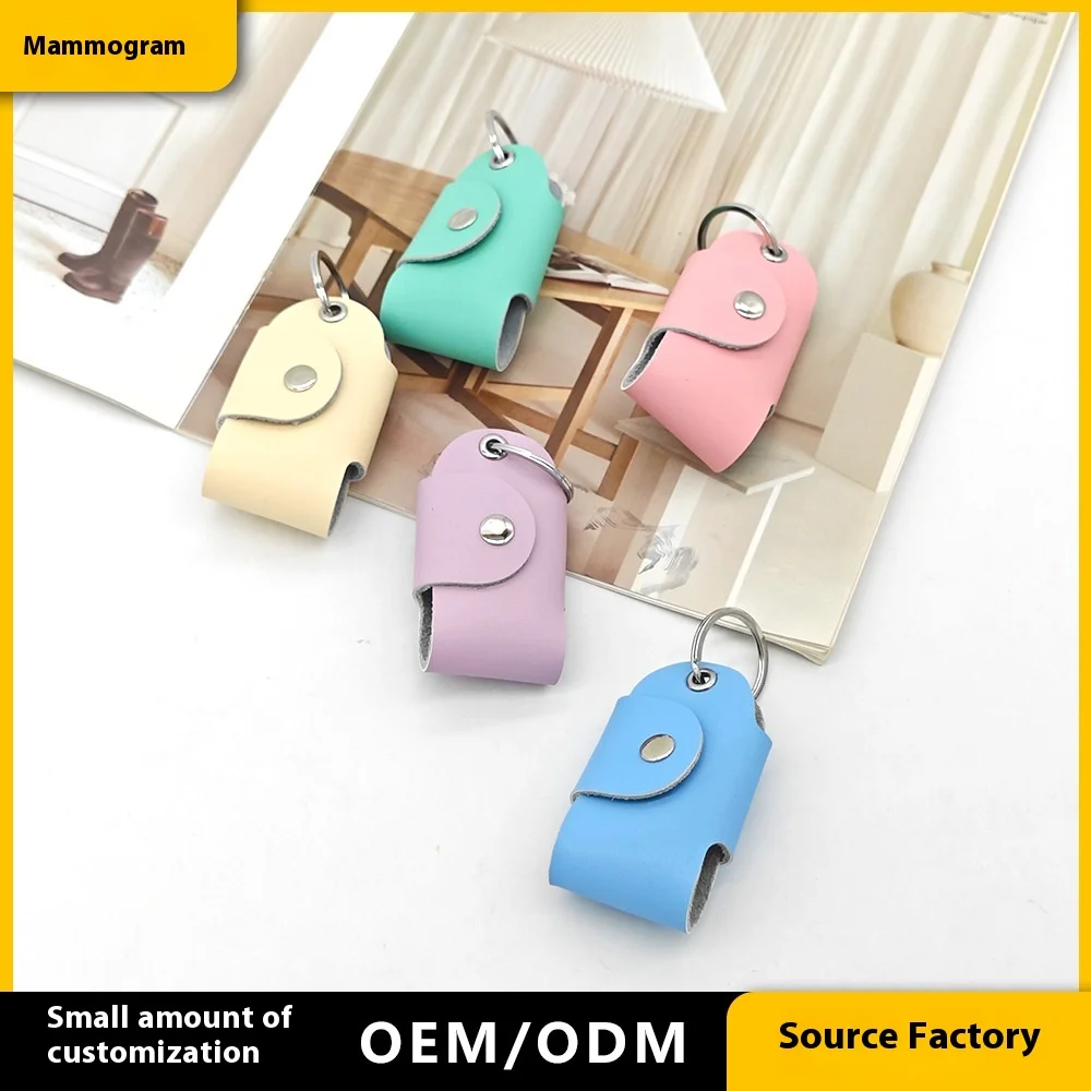 Wholesale Minimalist Leather Key Organizer Case Portable Blocking Pouch Keychain Leathercraft Accessory For Car Keys_voghion.com