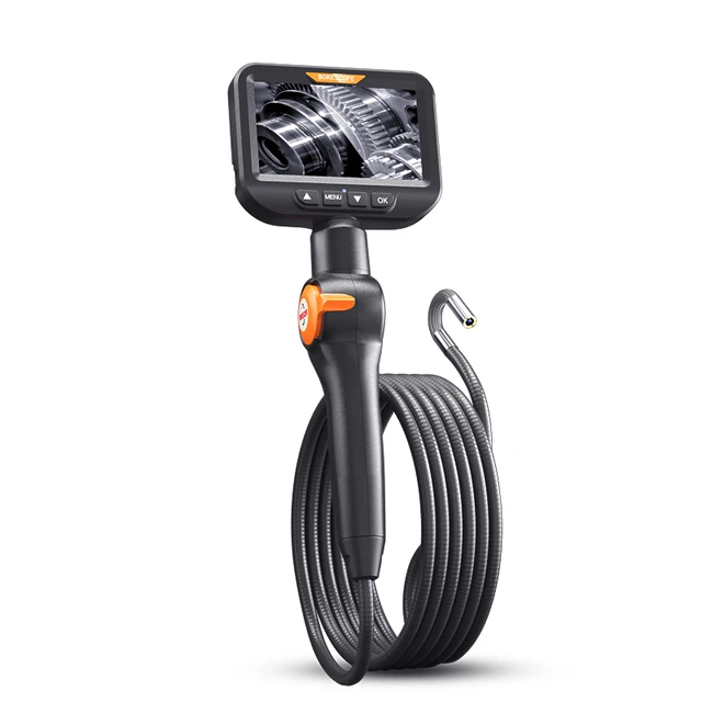 Hot Selling 6mmTwo Direction Rotating  Endoscope 4.3 Inch IPS LCD Monitor Car Inspection Machine Endoscope Camera