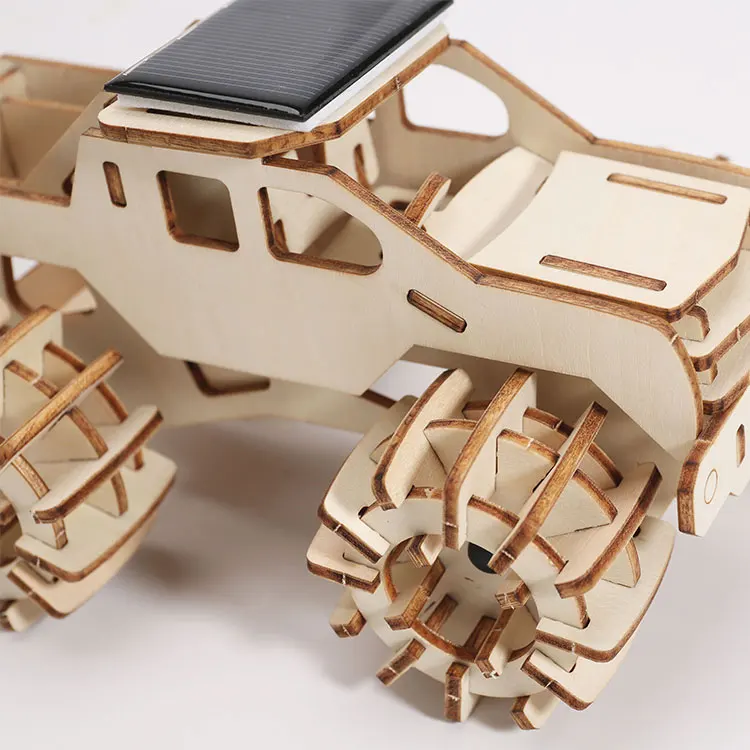 Монстр-Трак обучающий Деревянный 3D солнечный автомобиль
