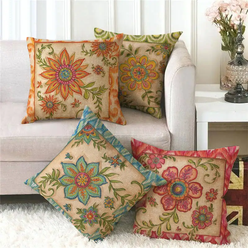 picture Flower Pillow Cover Painting Design Images alibaba com