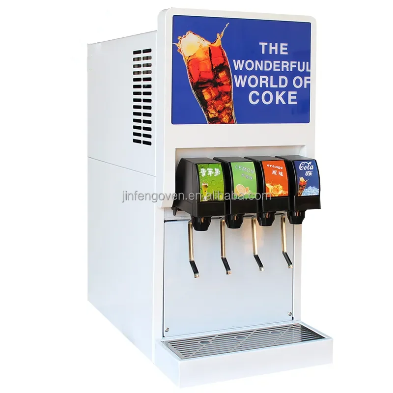Coke Cola Vending Machine - 4 Flavor Stainless Steel Soda