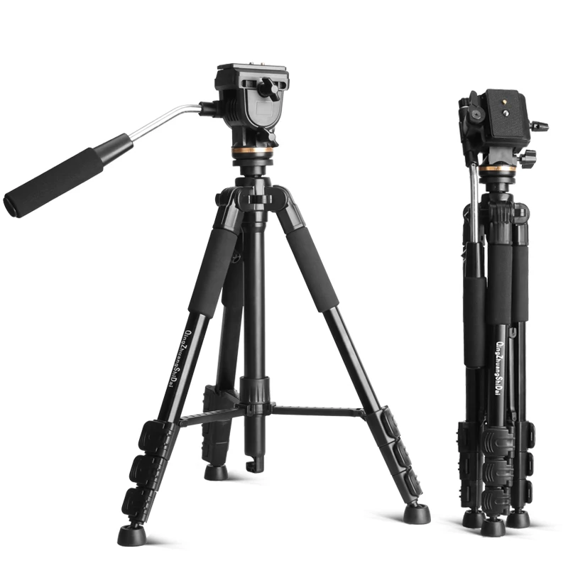 QZSD Q111S Video DSLR Digital Camera Tripod Portable Light Weight Professional Photography Tripod Stand for Travelling