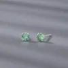 Silver 4mm Green