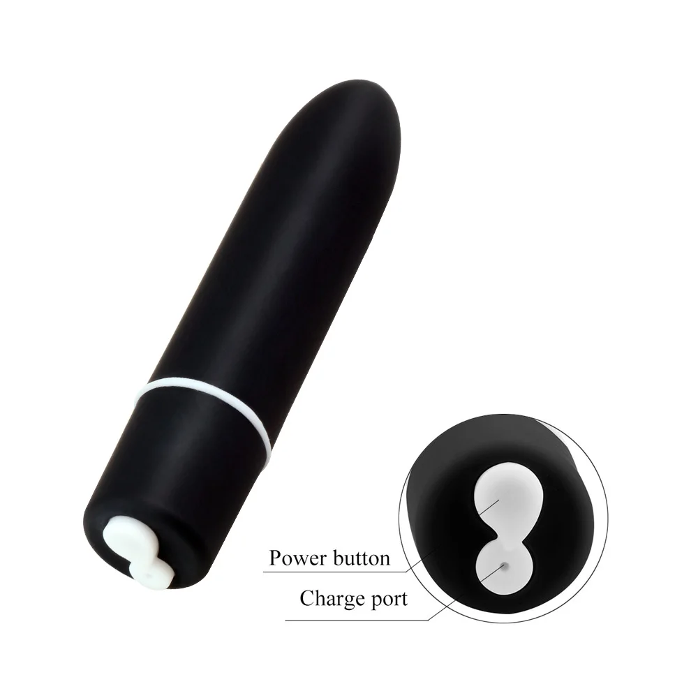 Rechargeable Power Bullet Vibrator Sex Toys for Women Pleasure Toy Silent  Pocket Sex Toys Strong Bullet Vibrator