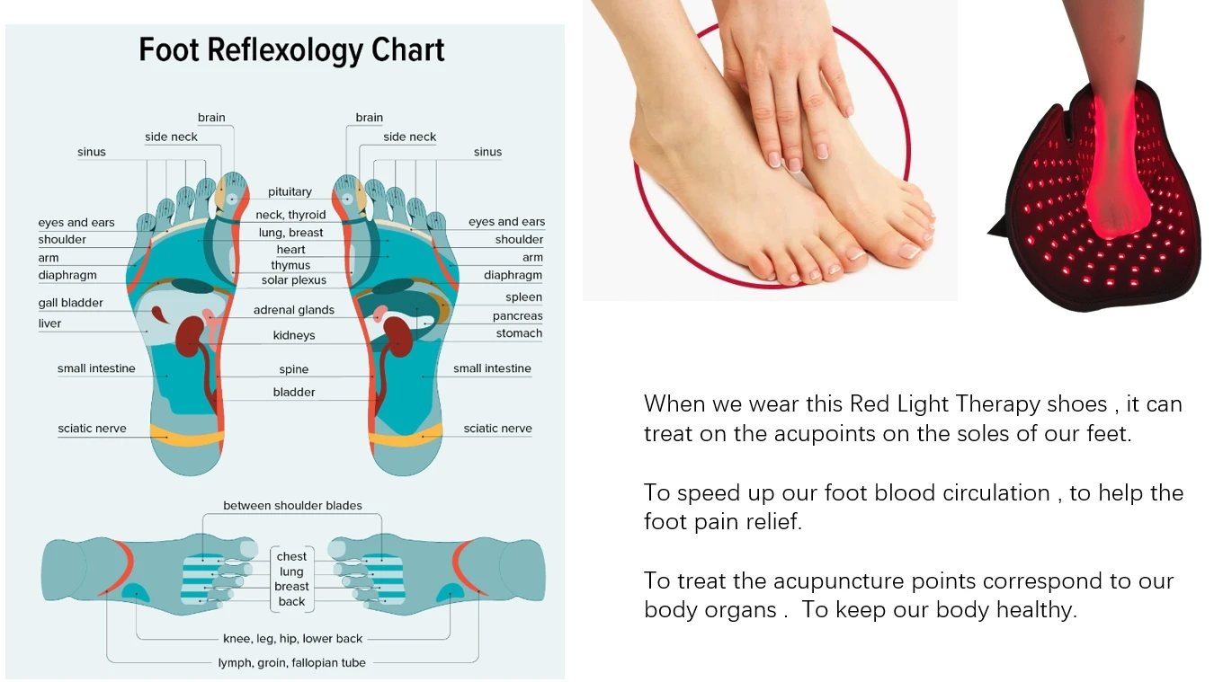 Home Use Foot Care Red Light Therapy Wrap details