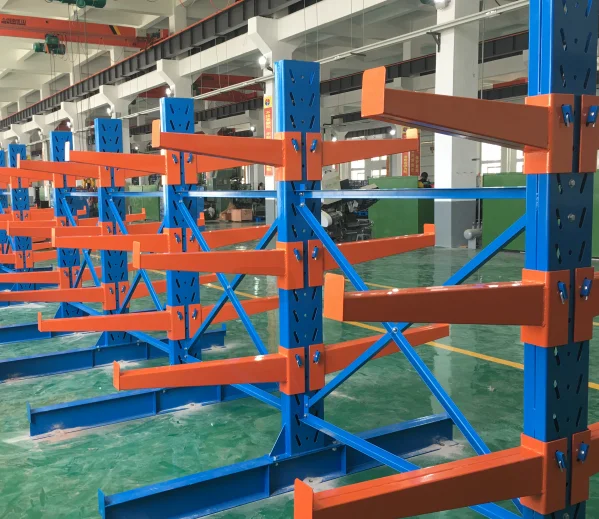 Adjustable Warehouse Industrial Cantilever Racks Power Coating Storage