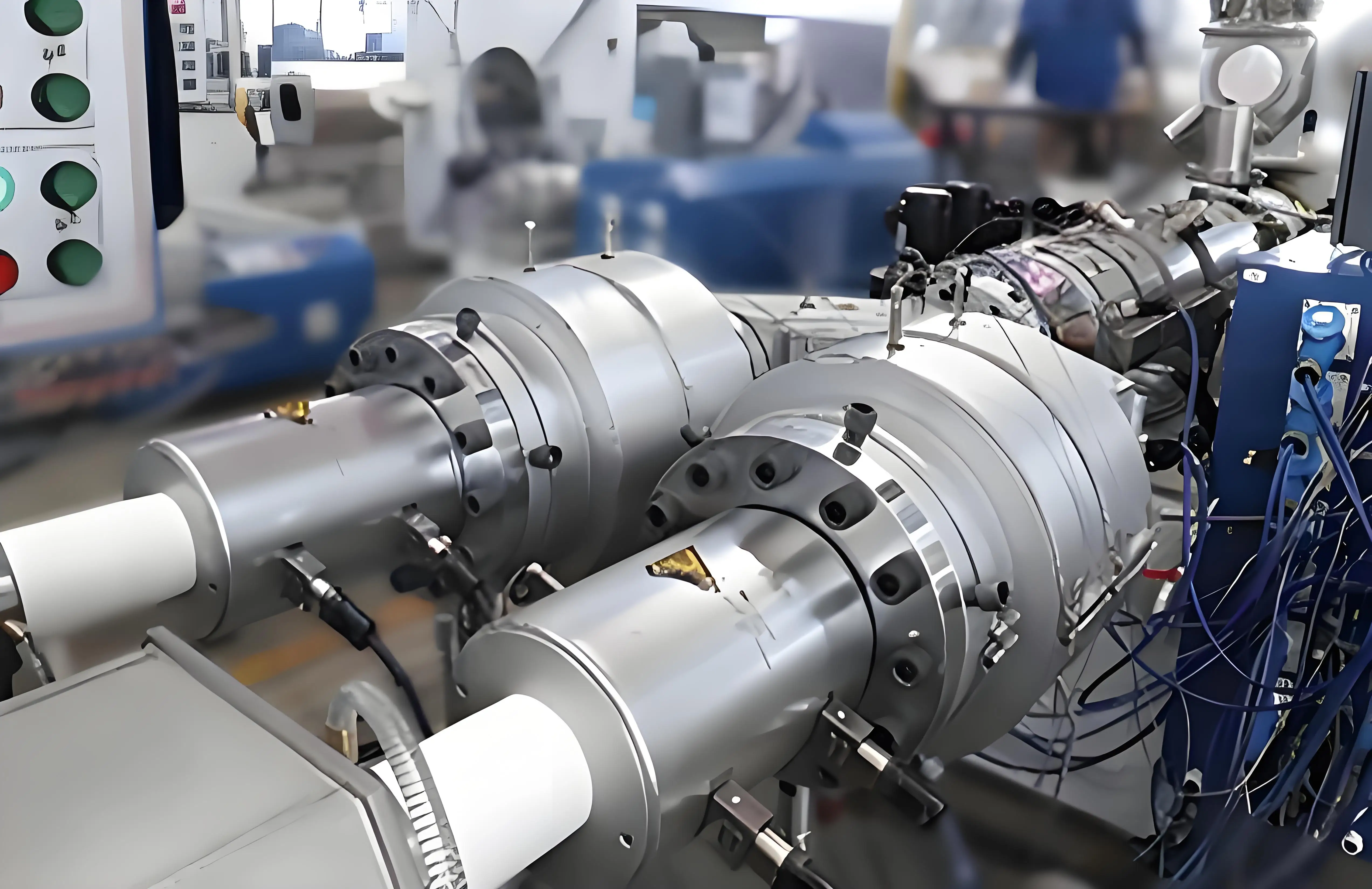 셰인젠 하이펫 20-63 PVC 듀얼 파이프 생산 라인 5