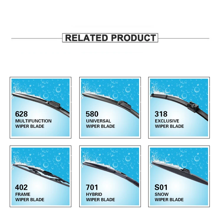 Meto Front Window Wiper Car Frameless 24''+19'' Wiper Blades For Bmw