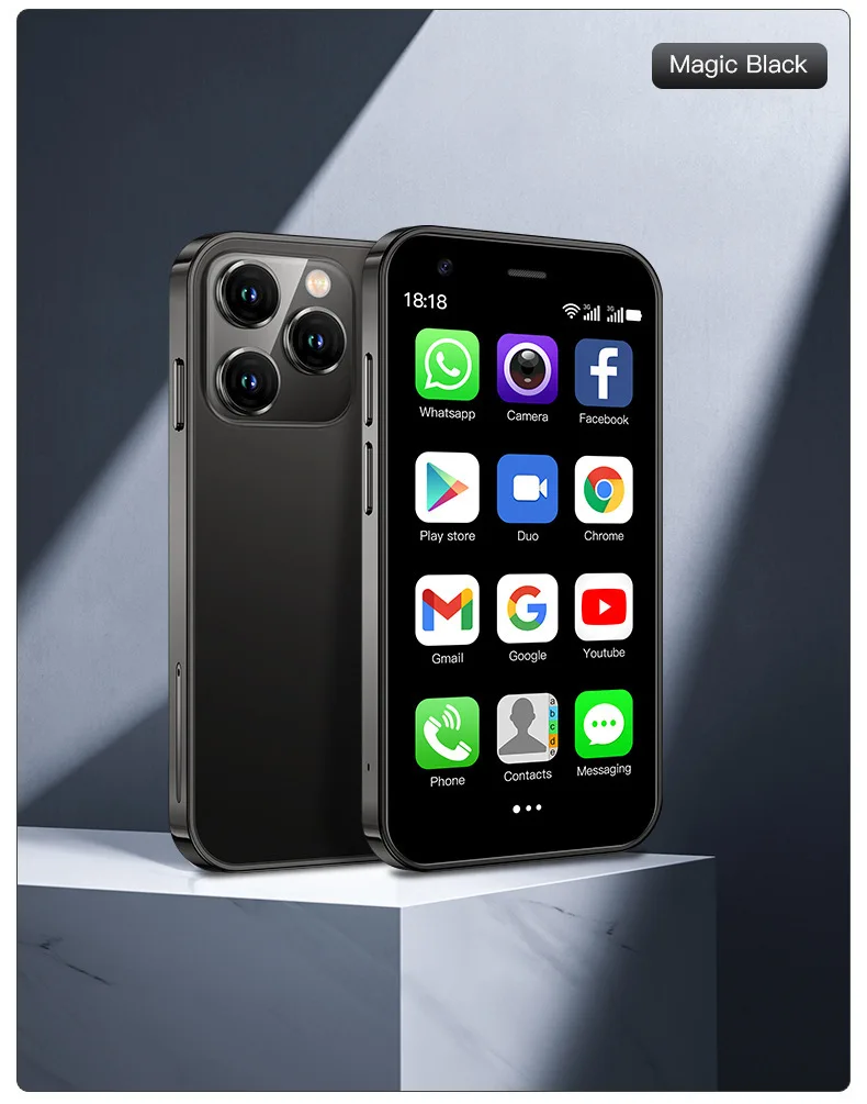 [In Stock]Supper Mini Smartphone XS15 3G WCDMA 2GB 16GB Android 8.1 Dual Sim 1000mAh WIFI Hotspot Mobile Phone