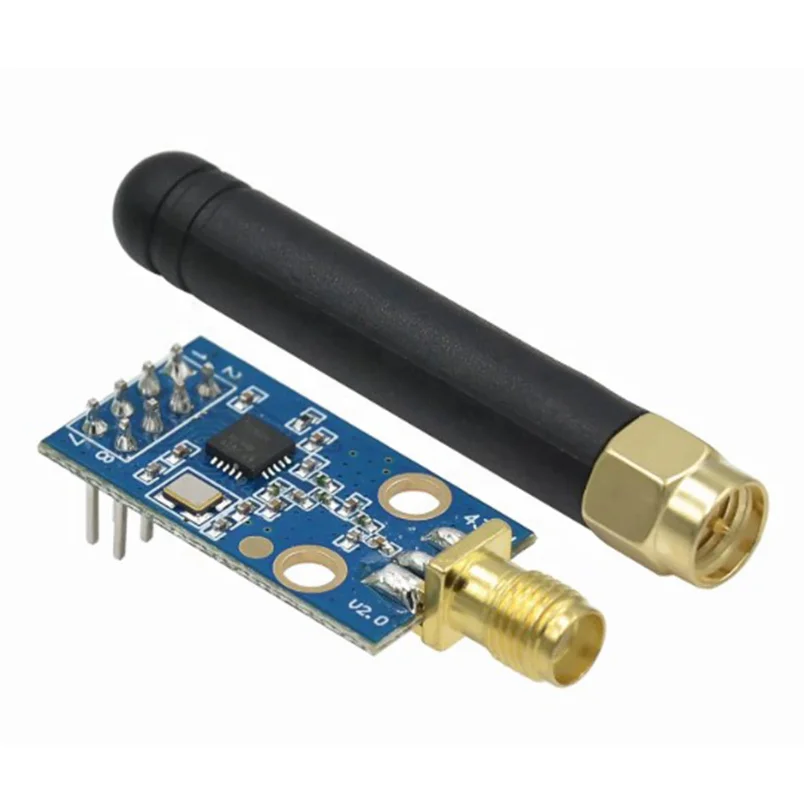 CC1101 Wireless Module 433M Data Transmission Transceiver Module with Antenna Gain Increase Rubber Rod Antenna