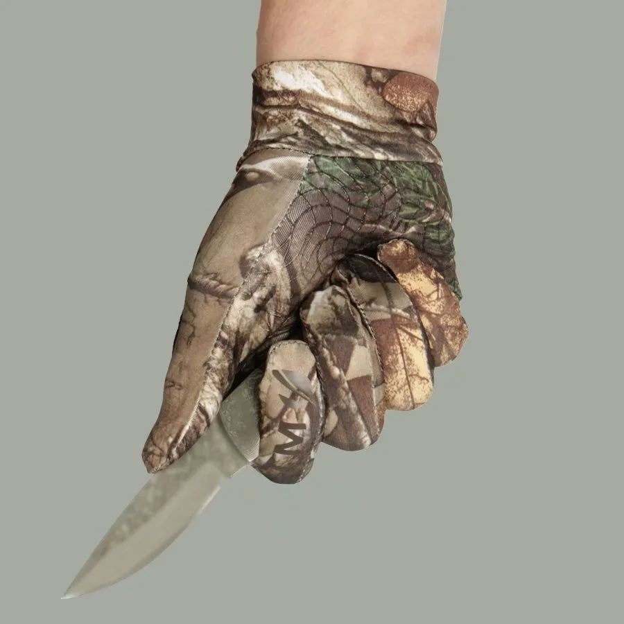 
Camouflage elastic hunting, fishing and hunting gloves 