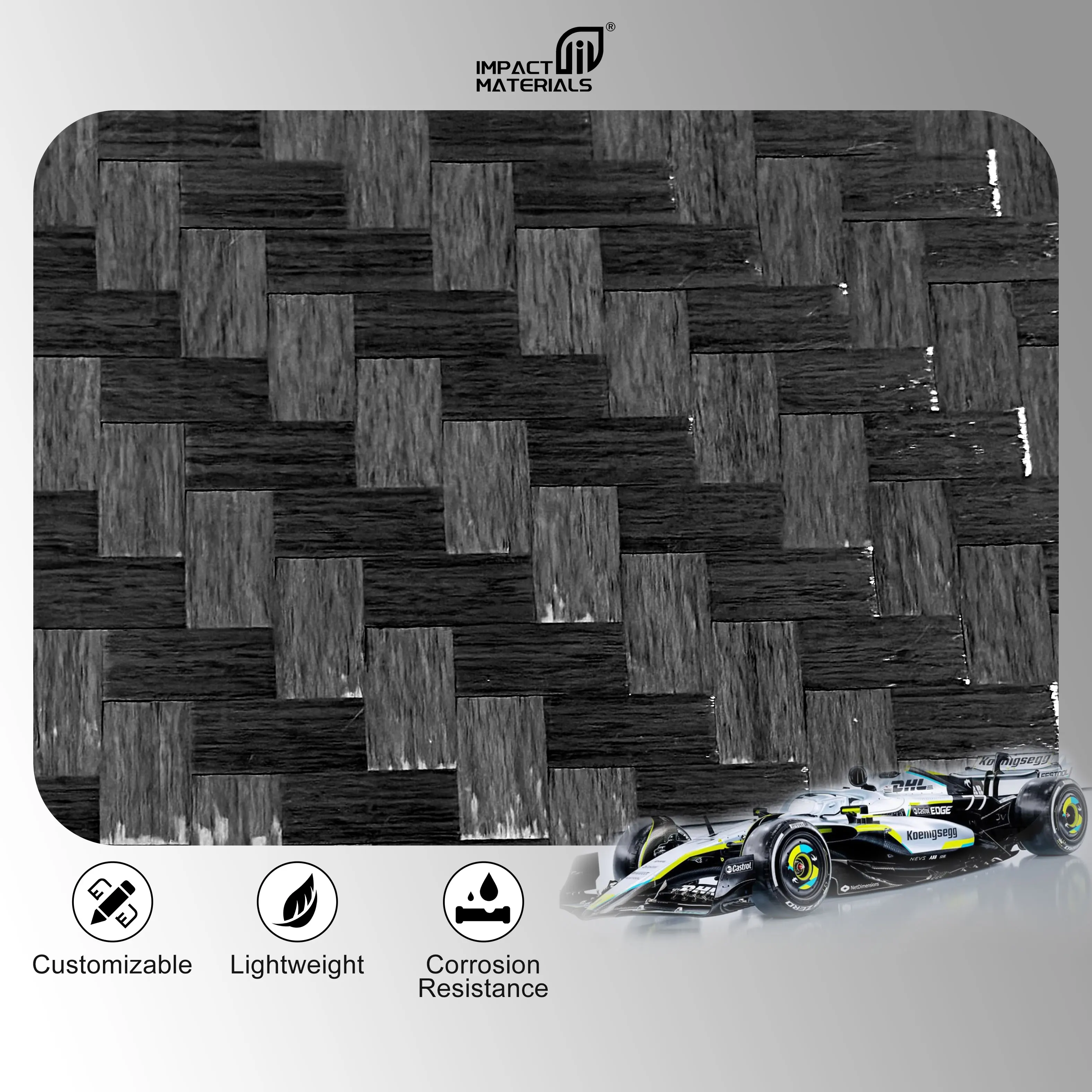 Customizable Lightweight High Strength 3D Triaxial Carbon Fiber Spread Tow Fabric for Car Parts Composites Application Customizable Lightweight High Strength 3D Triaxial Carbon Fiber Spread Tow Fabric for Car Parts Composites Application