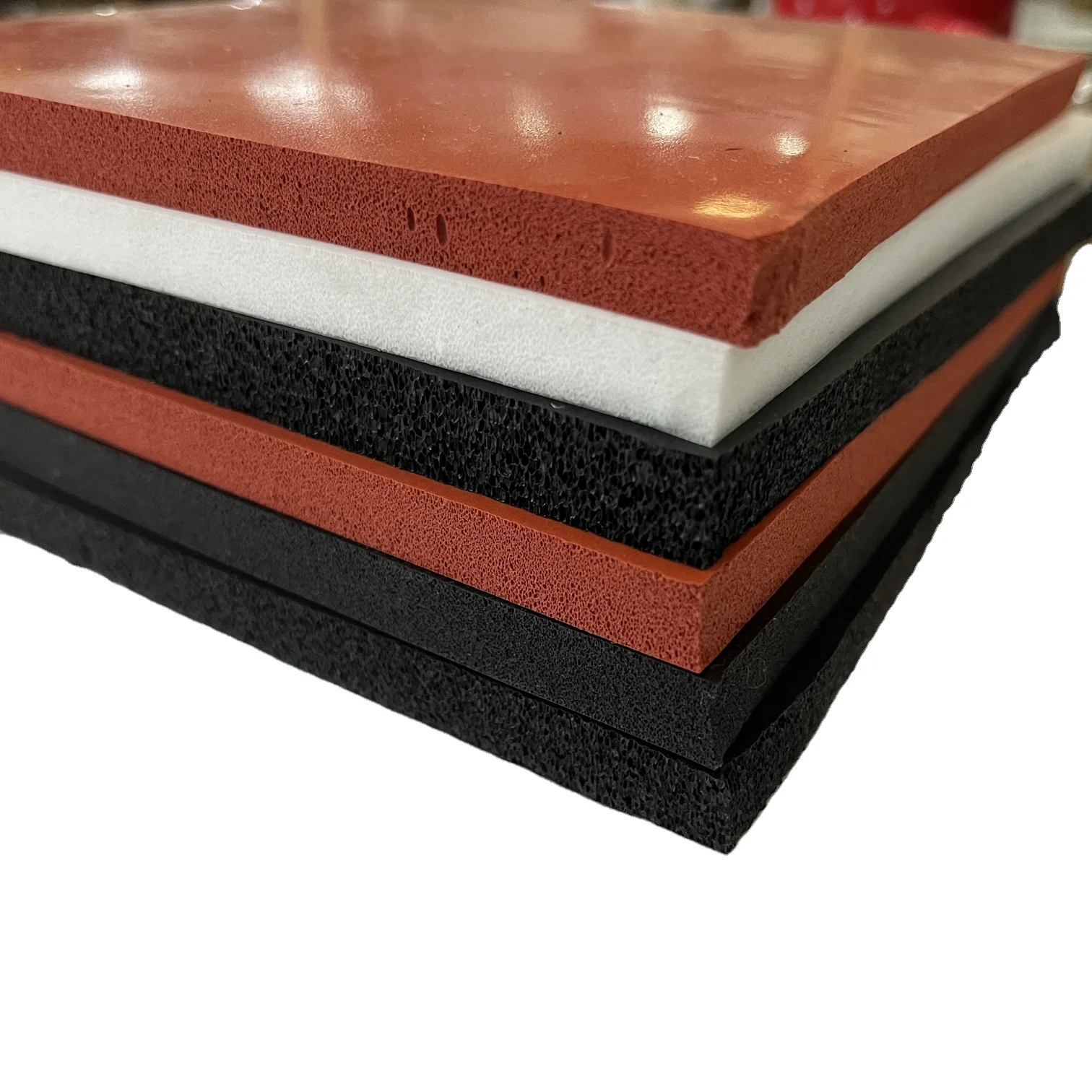 Soft Medium Firm Hardness Custom Made High Temperature Silicone Rubber Sheet Sponge Foam Pad for Heat Press Machine Iron Table