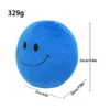 Grande cuscino blu a forma di bocca sorridente