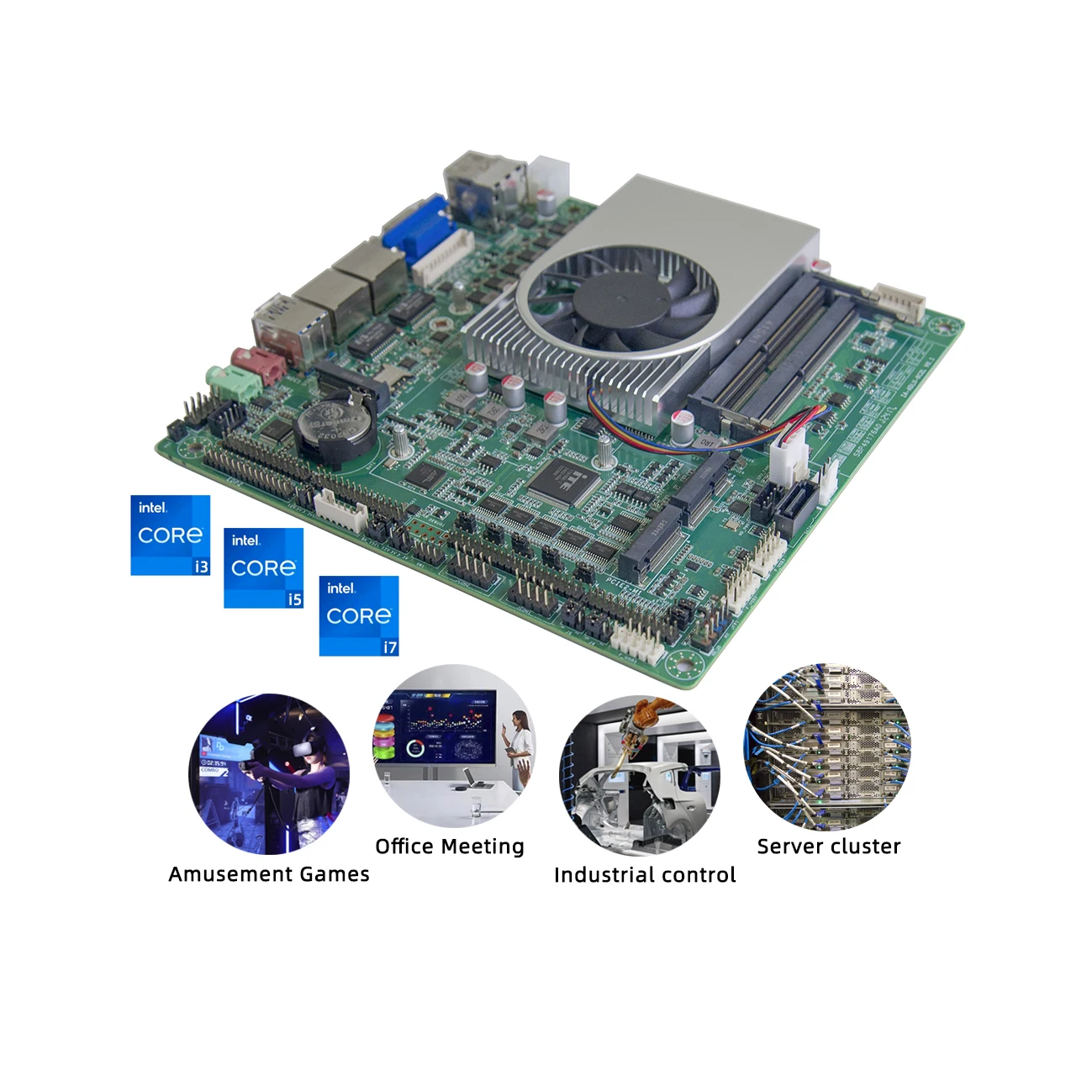 Inter Tiger göl I3 I5 I7 11th Gen işlemci DDR4 dört ekran Lvds 5G
