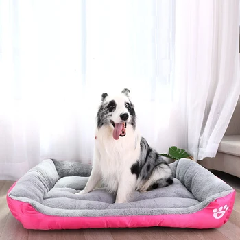 Manufacturer wholesale multi-colors oxford plush pet dog soft sofa bed