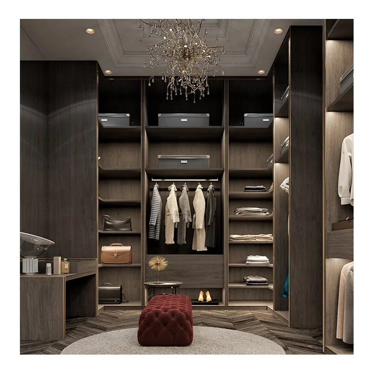 Modern Bedroom Walk-in Wardrobe Furniture for Home and Hospital Use