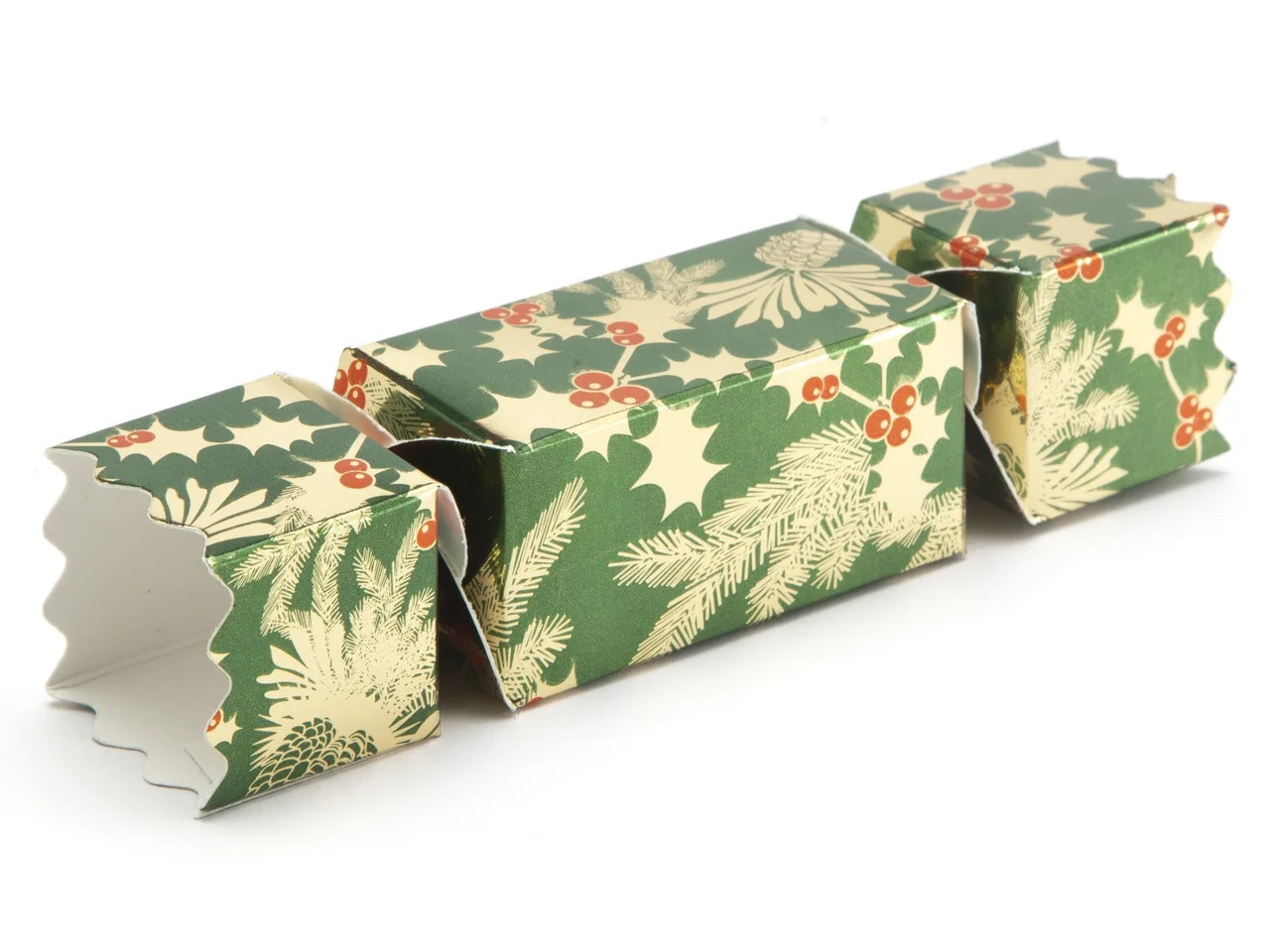 Custom Fillable Xmas Cracker Packaging clear Bon Bon Plastic Pvc Window Empty Christmas Crackers Kit