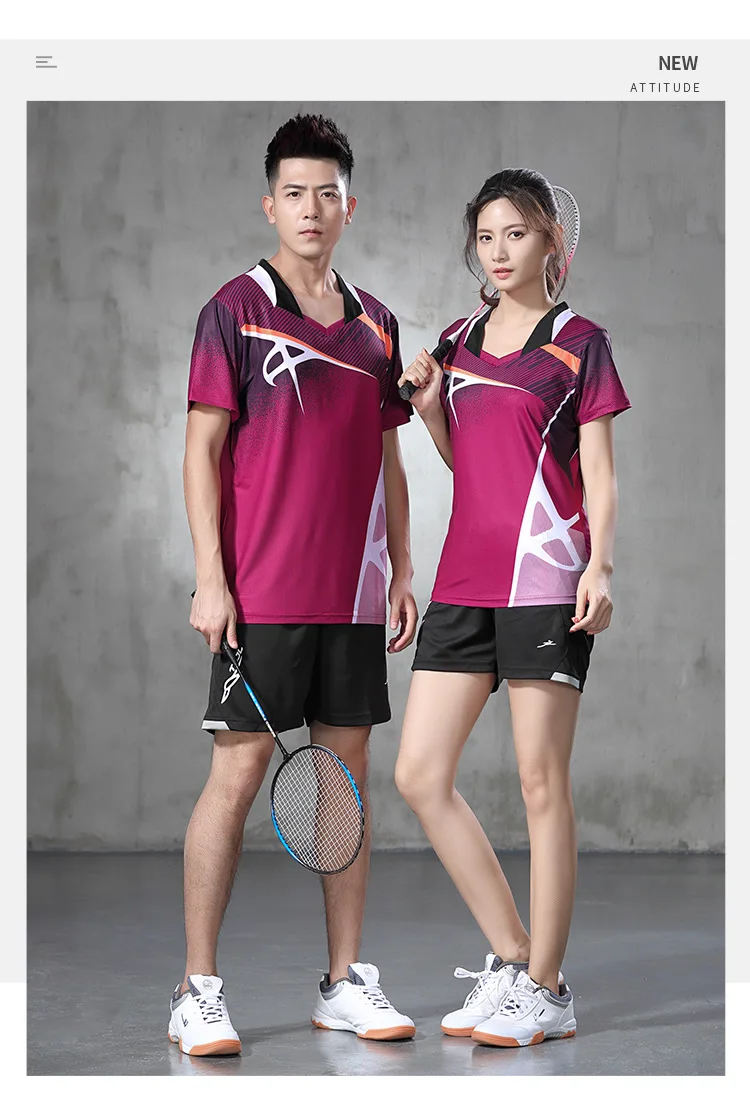 Free Print Table Tennis Clothes Men/Women Badminton Clothes