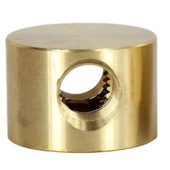 CNC Machined Brass OEM design all size 2 - Side Holes x  Bottom Hole female thread Disc Armback spare parts