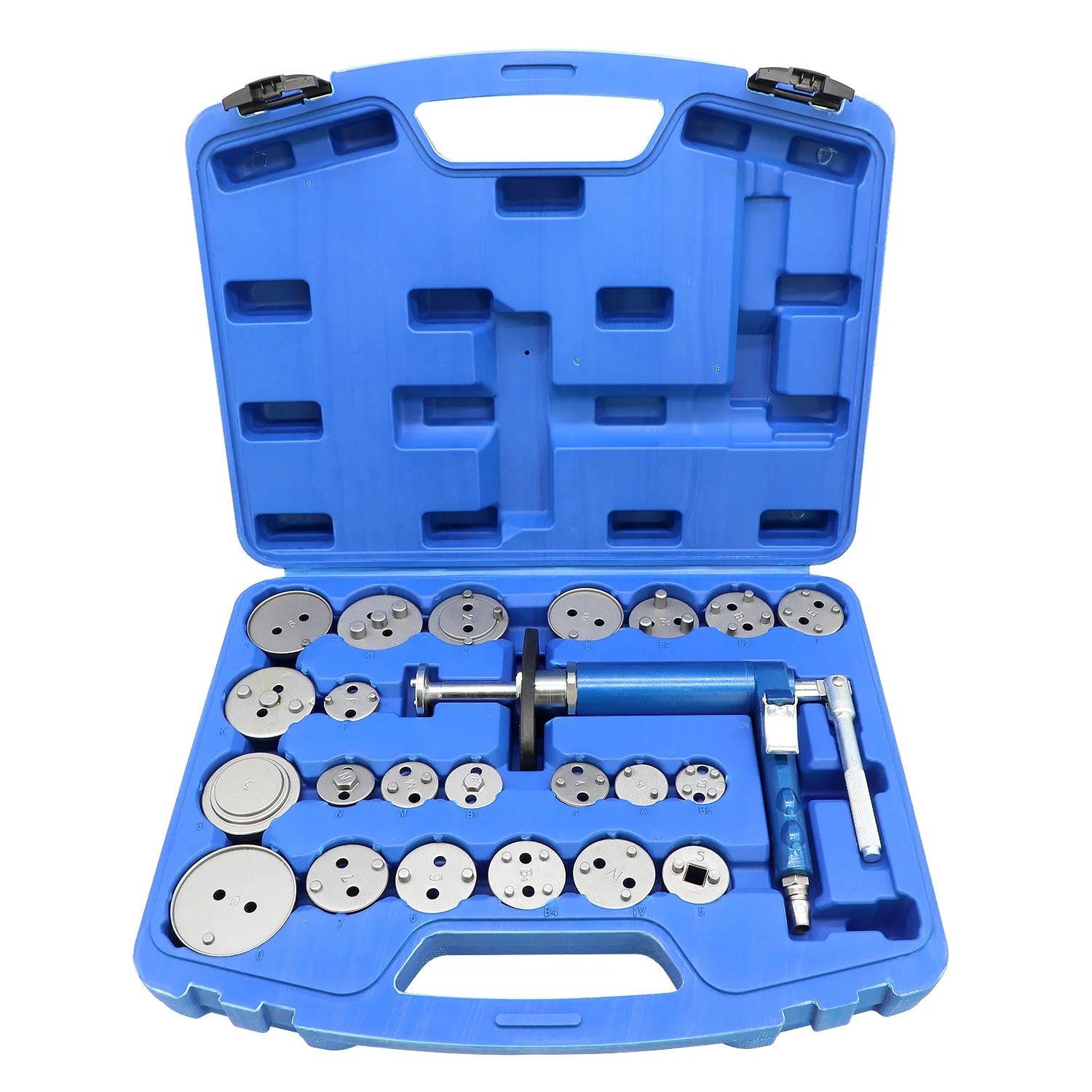 23pcs Pneumatic Disc Brake Caliper Rewind Set Brake Piston Compressor Wind Back Tool Set Auto Wind Back Tool Set for Car