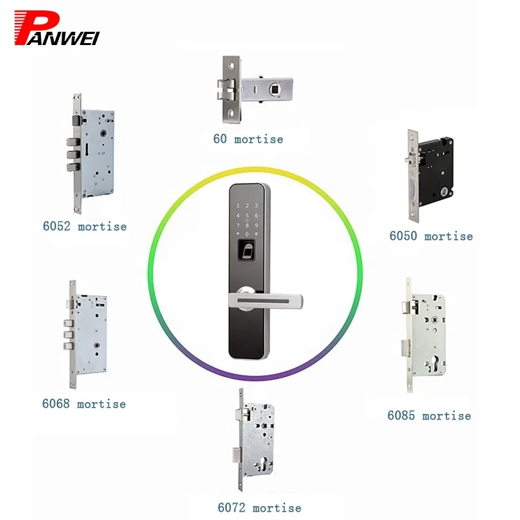 Panwei New Launch Designed Fingerprint Lock Digital Smart Keypad Lock Support TT APP Open WiFi Networked Connect