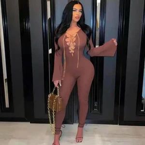New Arrivals Fall Winter Knitted Pit Strip Tight Sexy Romper Womens Clothing