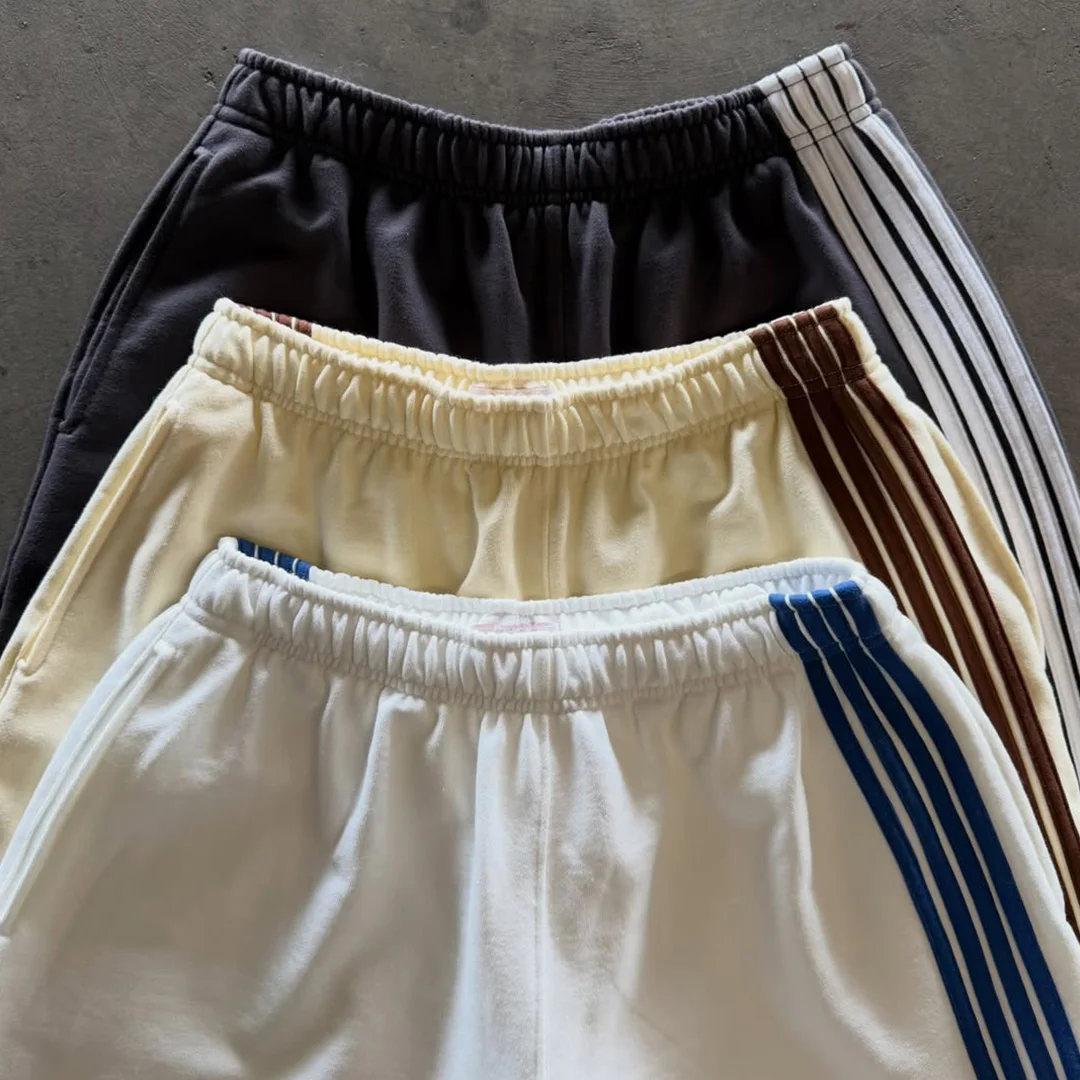 product 100cotton factory direct mens high street shorts multi craft bulk custom dtg print acid wash rhinestone embroidery341-2