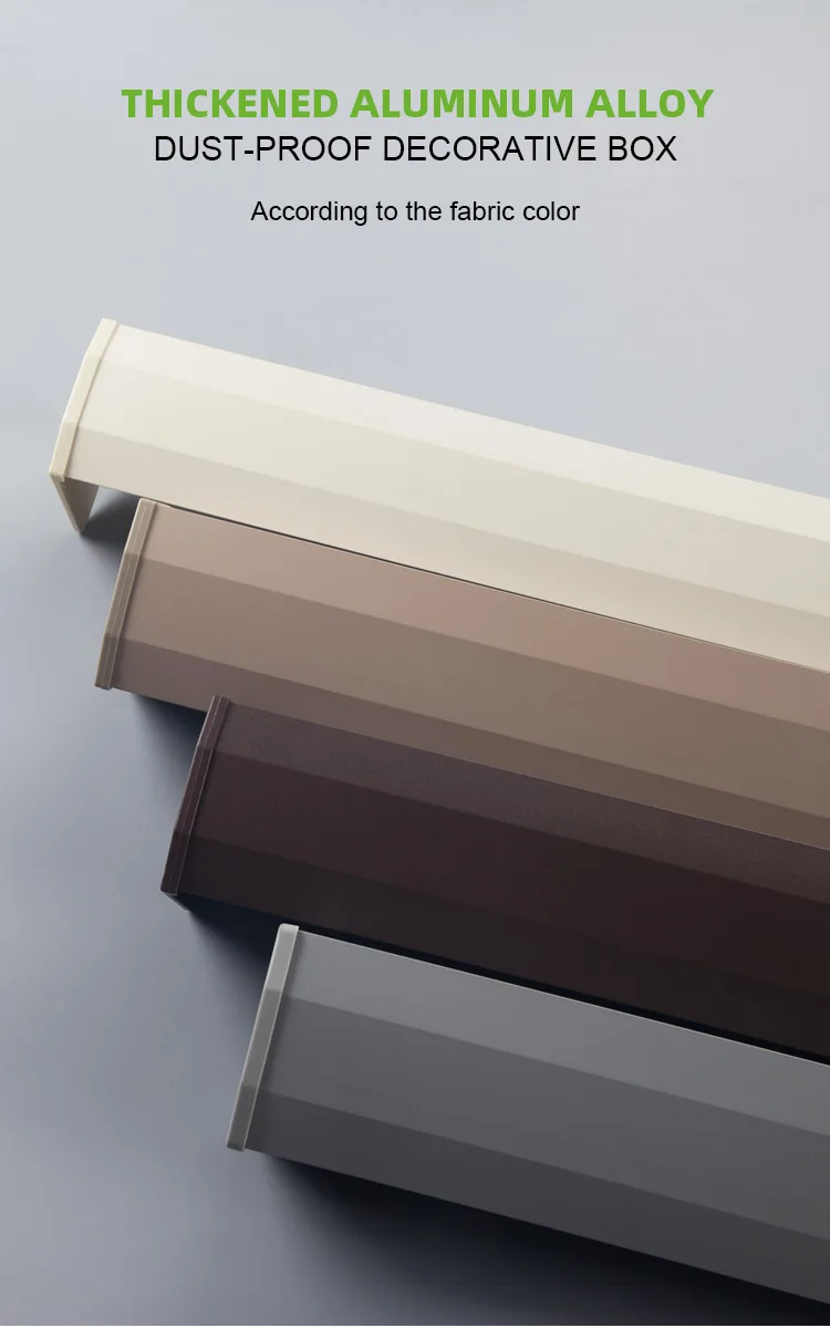 smart home voice app control automatic Electric roller blind motorized shutter Double layer blackout Motorized zebra blinds