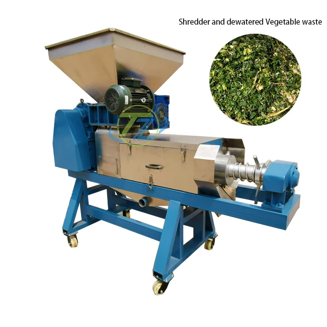 High Tech Shredder and Screw Press Machine
