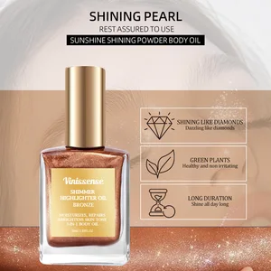 Hot Sale OEM Whitening Glitter Moisturizer with Light Shimmer Lotion Glow Non-Sticky Brightening Skin Oil 100ml Summer Body Oil