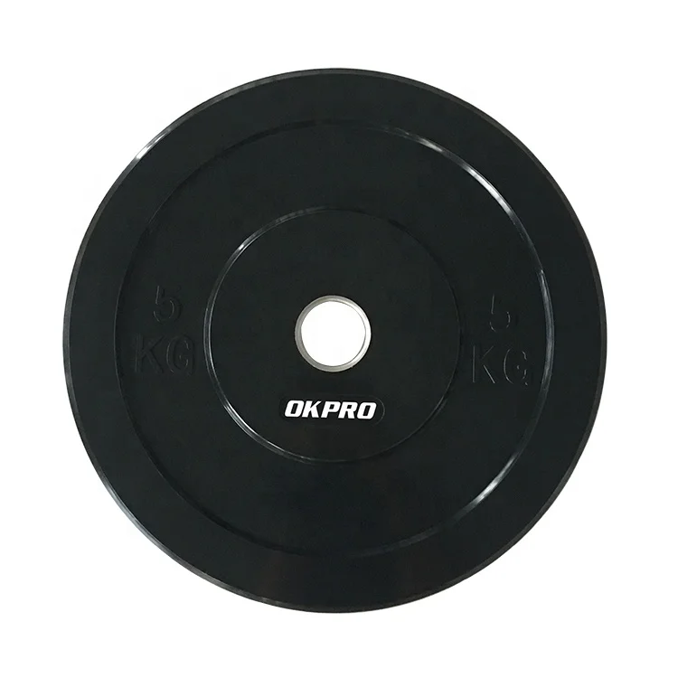 Пластины для штанги OKPRO, резиновые бамперы, тяжелая атлетика