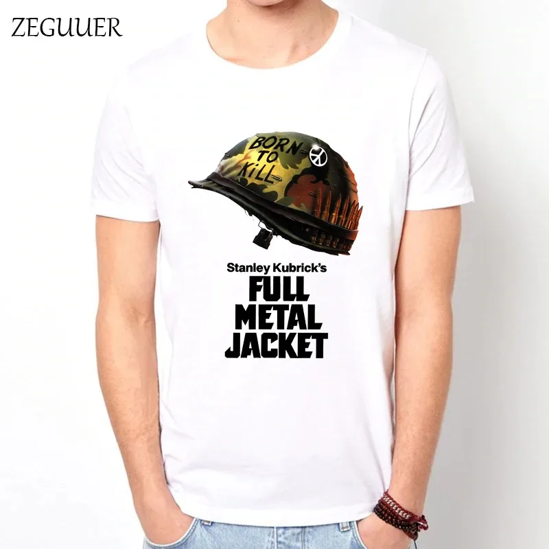 Wholesale Stanley Kubrick's Jacket T Shirt Funny T Shirts Summer Streetwear Men Harajuku Boyfrie