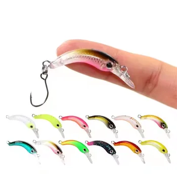 New 1.2g 4cm Mini Floating Minnow Fishing Lure Printed Hard Artificial Crankbait Wobbler for Trout Bass Rivers Lakes Streams – Minnow – view 2