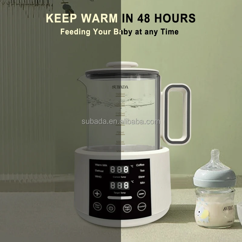 10in 1 Baby Milk Boiler Kettle With Air Cooling Night Light Led