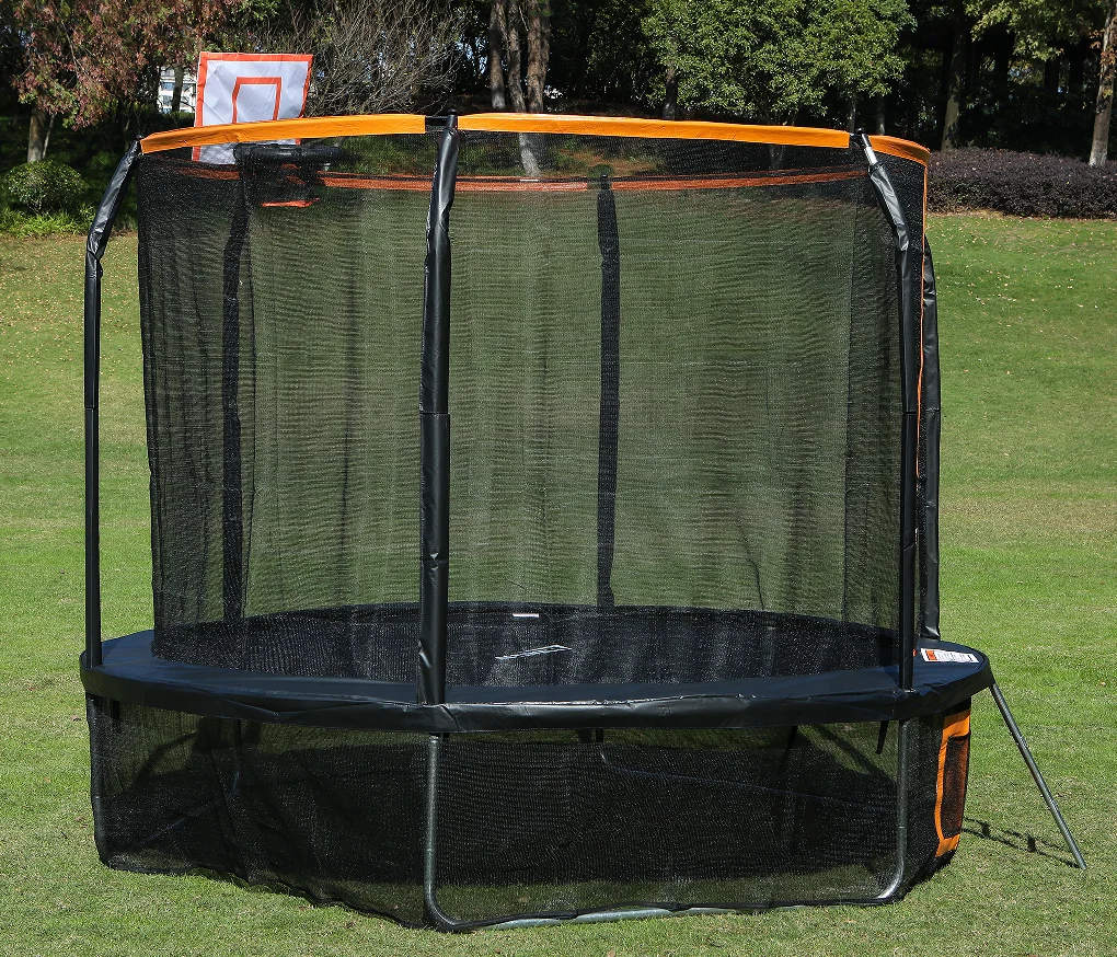 Jingyi Unisex Indoor/Outdoor 14FT Bungee Trampoline Protective Net Soft PVC Safe Kids Jumping Fitness Equipment Durable