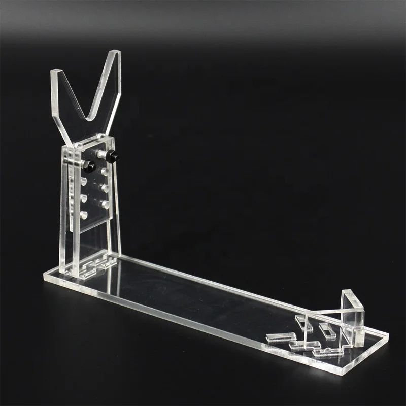 Acrylic Display Stand General Gun Holder 5 Gears Adjustable Clear