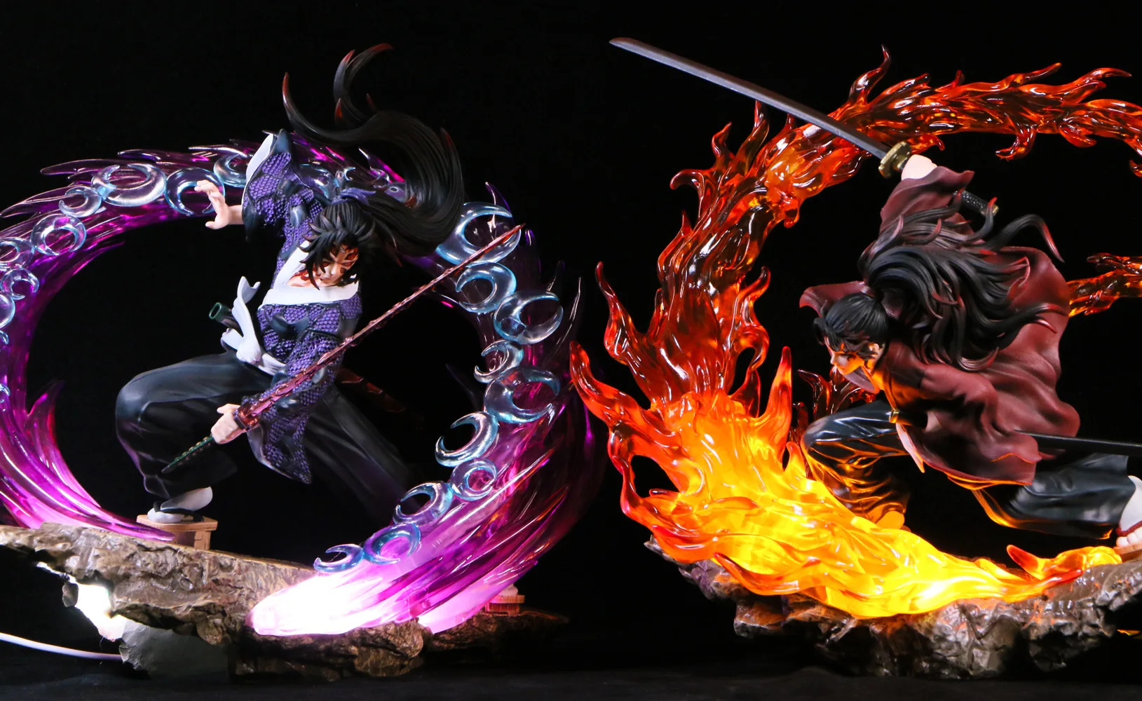 Xinchangda Demon Slayer Figuren Set - 30cm Kokushibo & Yoriichi Anime Statuen