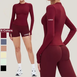 High Quality Women's Ribbed Seamless Yoga Suit 2 Pcs Free Matching Workout Outfits Stretchy Sports Apparel Gym Fitness Set