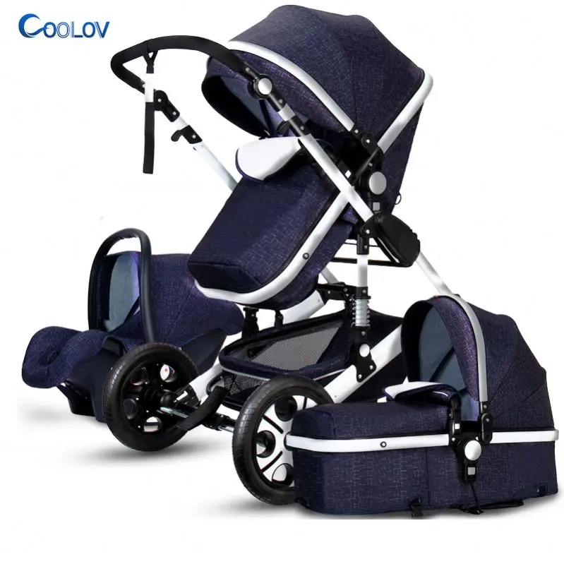 High Landscape Factory 3 in 1 Folding Baby Stroller Travel System