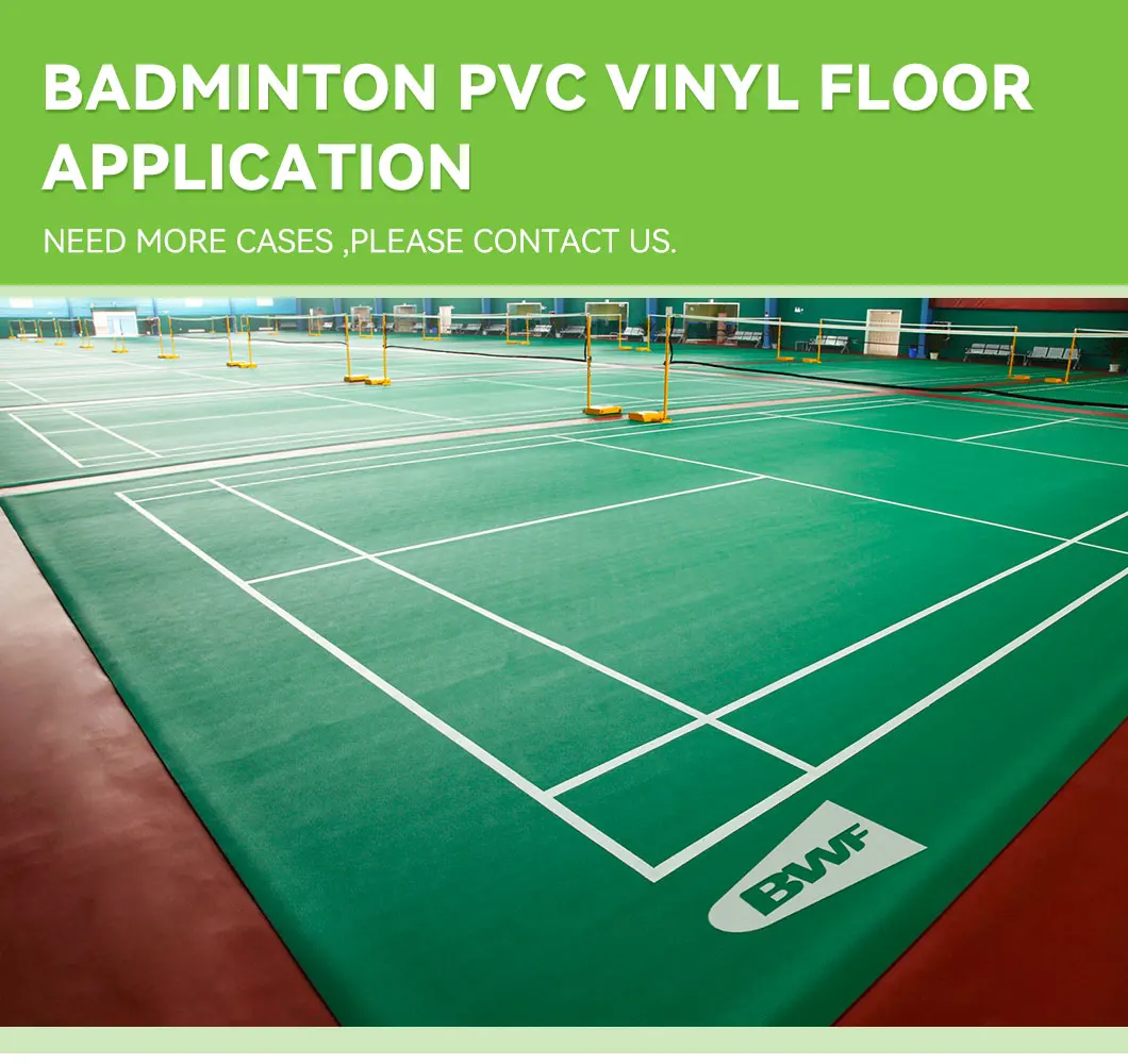 Bwf Approved Court Floor Badminton Court Mat Sport Floor Suelo Vinilo
