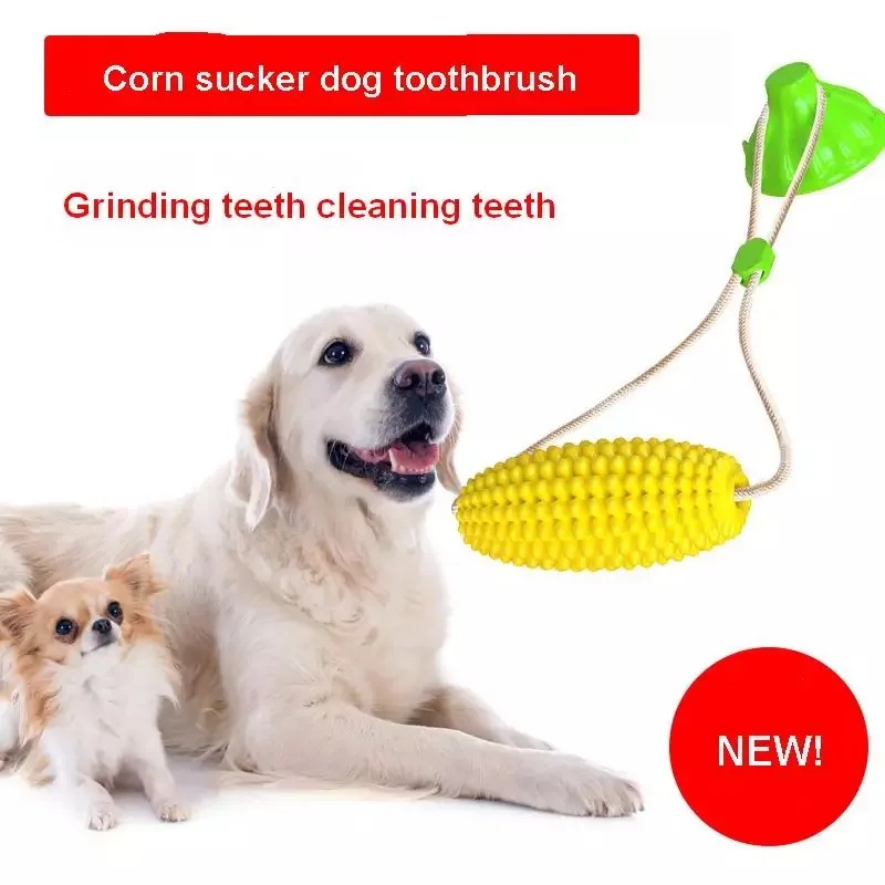 TPR Soft Eco Friendly Bite Resistant Corn Pet Dog  Float Toy Dog Depuy Bone