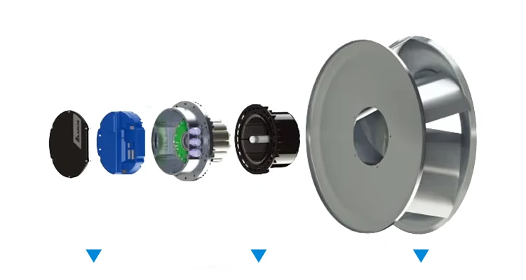 Centrifugal Blower, GTB050PUT34R, E1, 133mm, 230VAC - detail 8