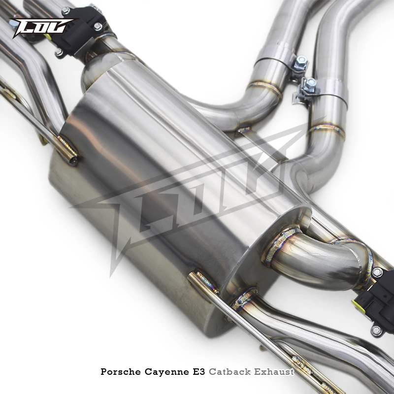 COC Performance Catback Exhaust for PORSCHE Cayenne E3 9Y0 2017-2019 Stainless Steel Exhaust Valve Control System Pipe Muffler
